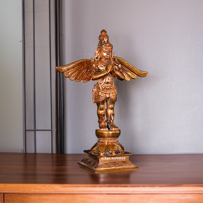 Garuda namaskar Panchaloha statue - 5 Inches Nikuressence