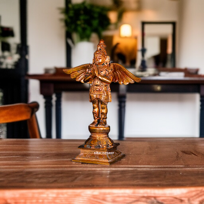 Garuda namaskar Panchaloha statue - 5 Inches Nikuressence