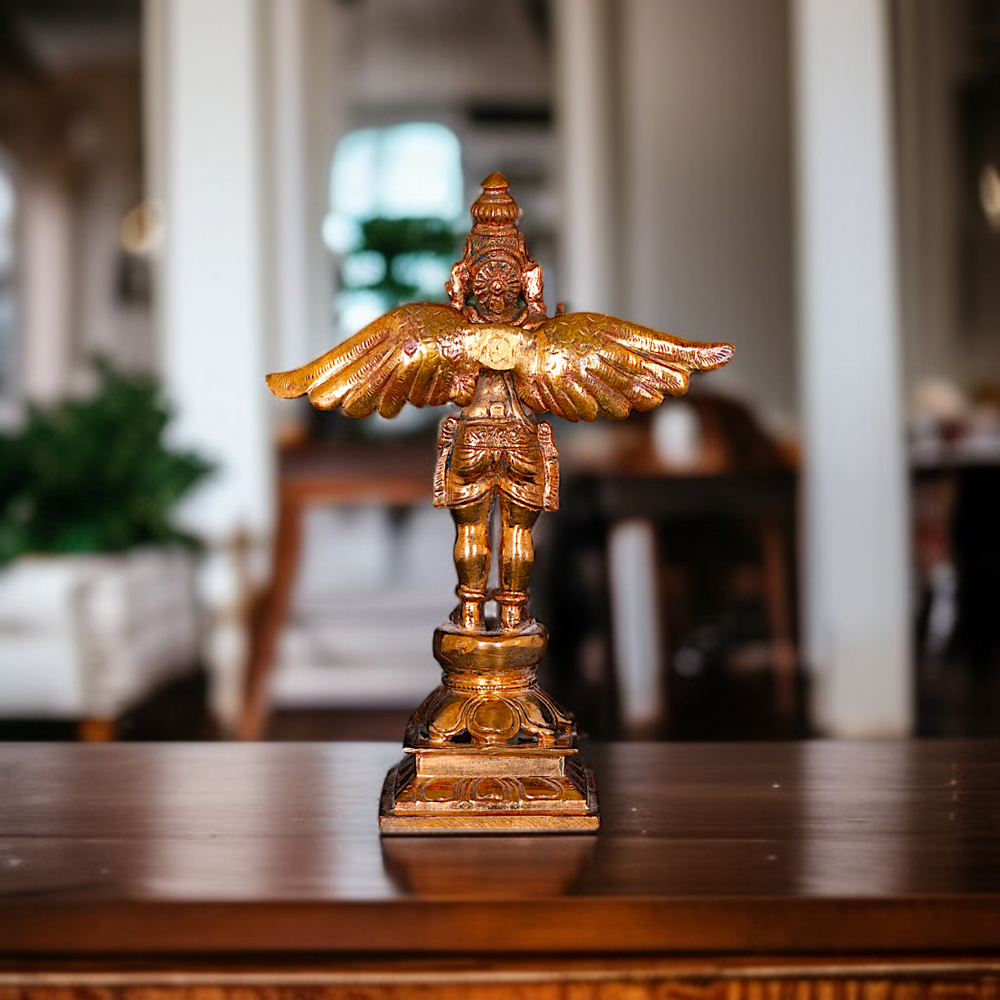 Garuda namaskar Panchaloha statue - 5 Inches Nikuressence