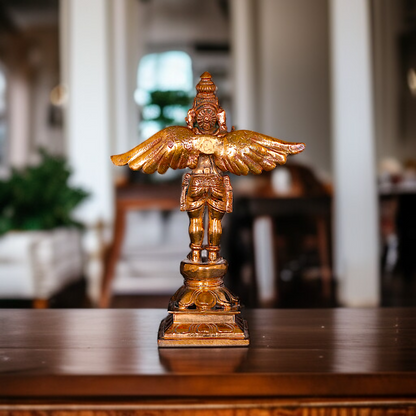 Garuda namaskar Panchaloha statue - 5 Inches Nikuressence