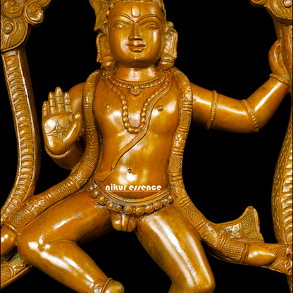 Kaliya Naag Krishna Standing sheshnag Panchaloha statue - 24 inches Nikuressence