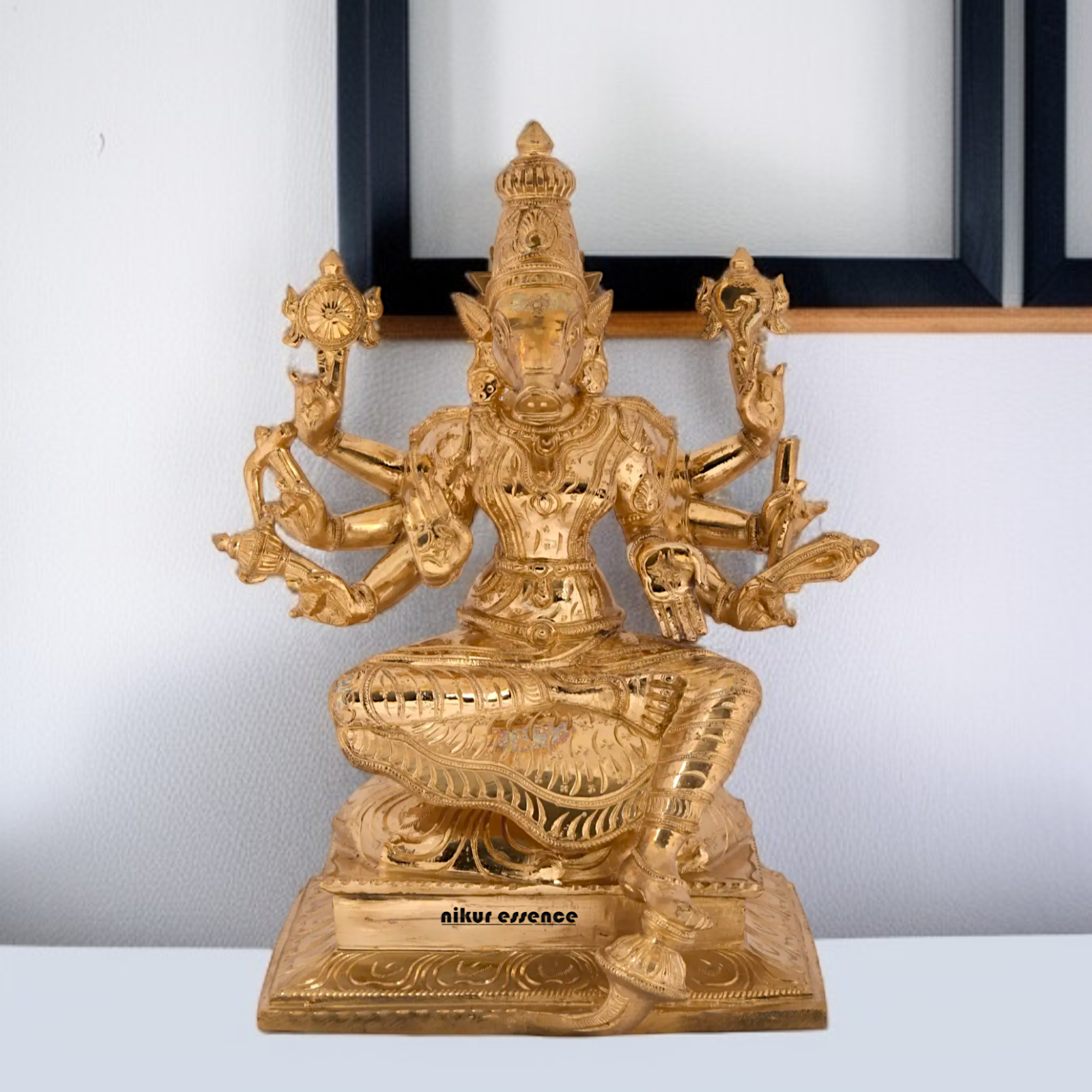 Goddess Varahi devi Panchaloha statue - 12 inches Nikuressence