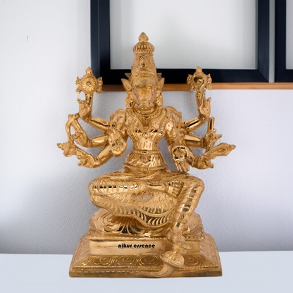 Goddess Varahi devi Panchaloha statue - 12 inches Nikuressence
