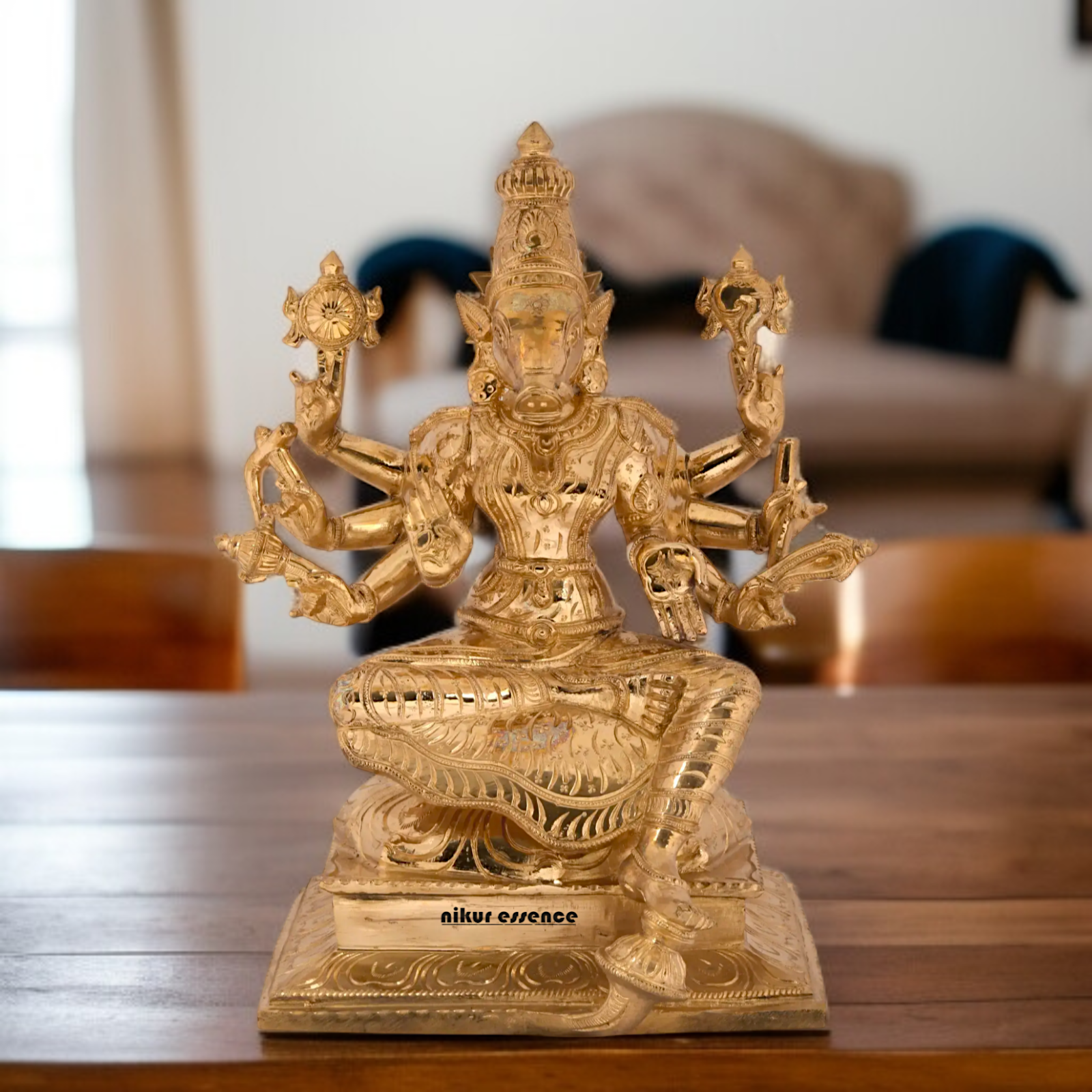 Goddess Varahi devi Panchaloha statue - 12 inches Nikuressence