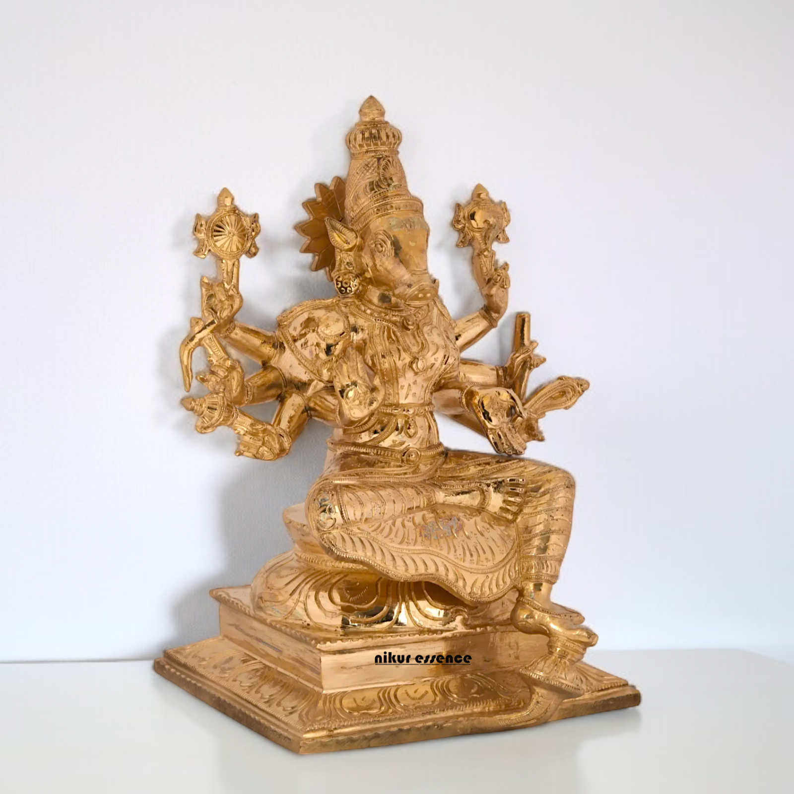Goddess Varahi devi Panchaloha statue - 12 inches Nikuressence
