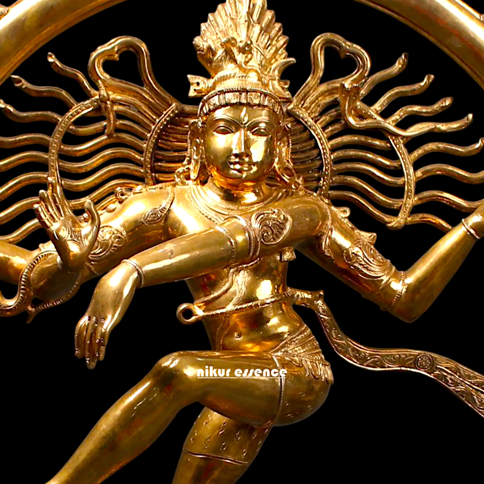 Big Nataraja Shiva Dancing Panchaloha idol - 36 inches Nikuressence
