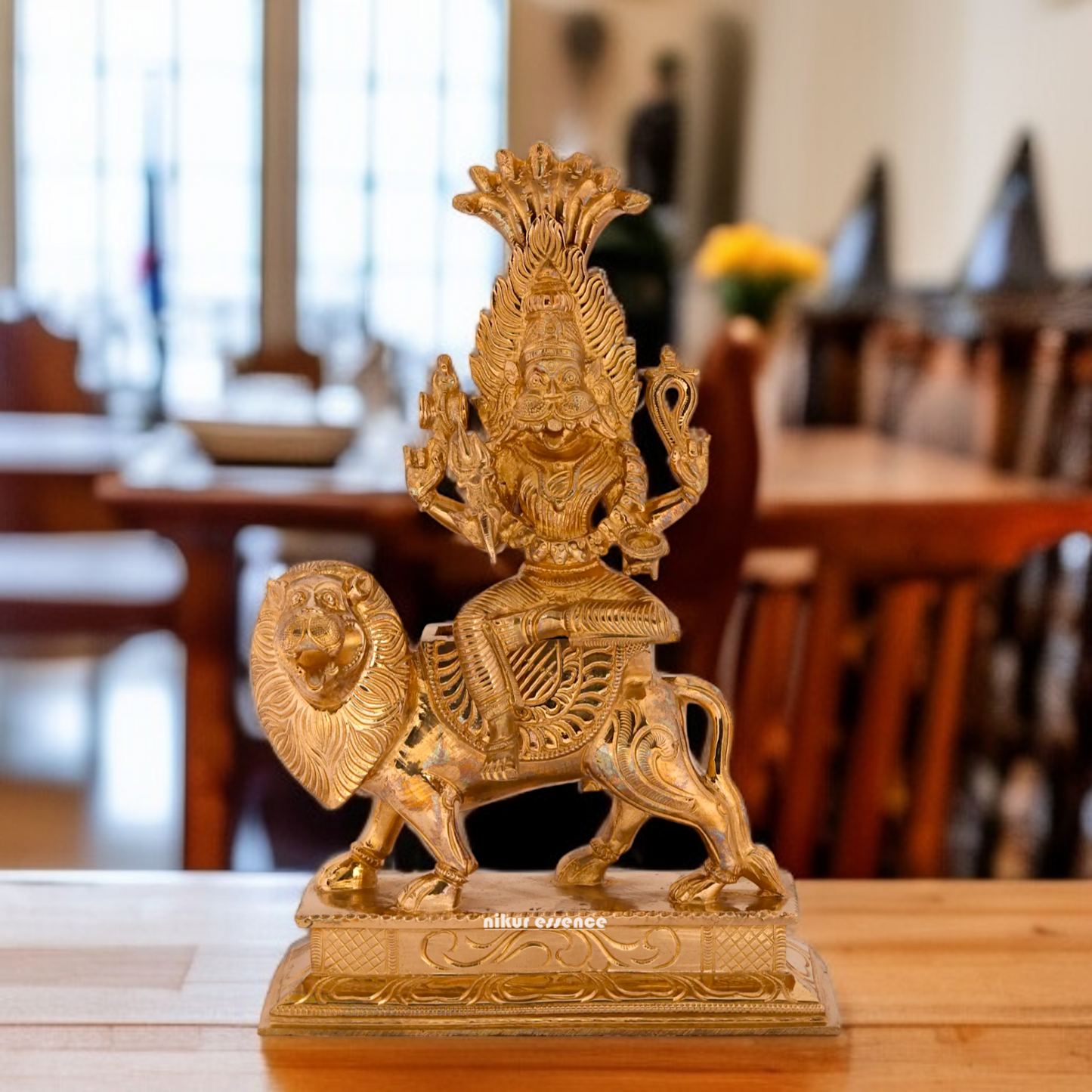 Panchaloha Pratyangira Devi Durga Avtar statue - 11 inches Nikuressence