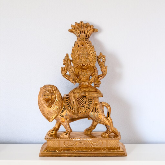 Panchaloha Pratyangira Devi Durga Avtar statue - 11 inches Nikuressence