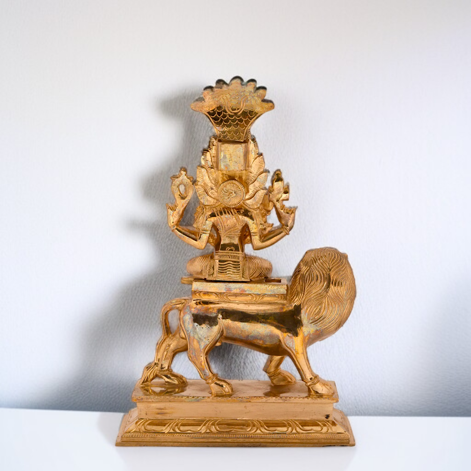 Panchaloha Pratyangira Devi Durga Avtar statue - 11 inches Nikuressence