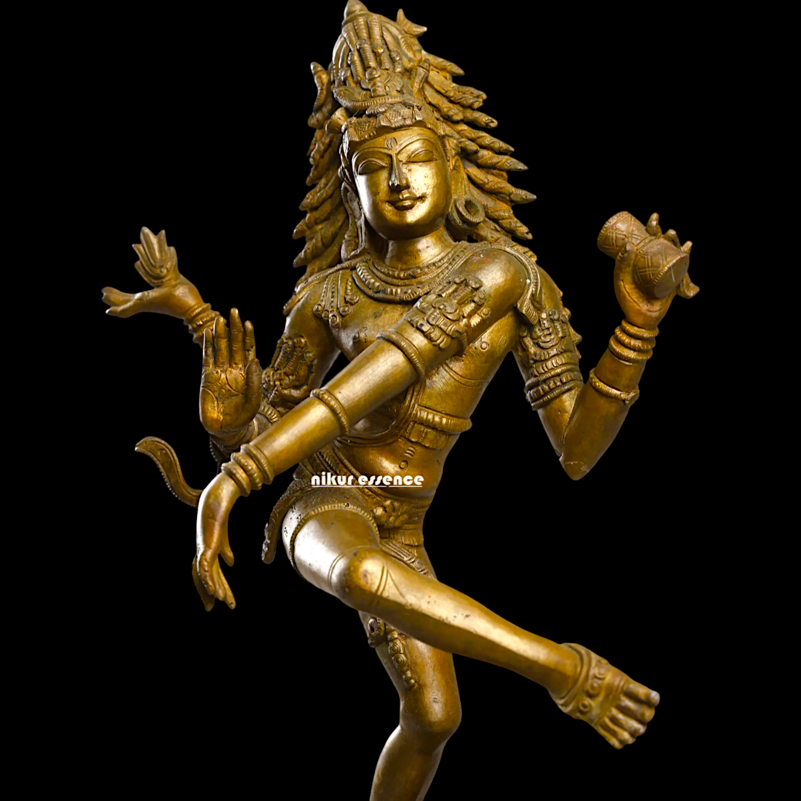 Large Nataraja Shiva dancing Panchaloha idol - 22 inches Nikuressence