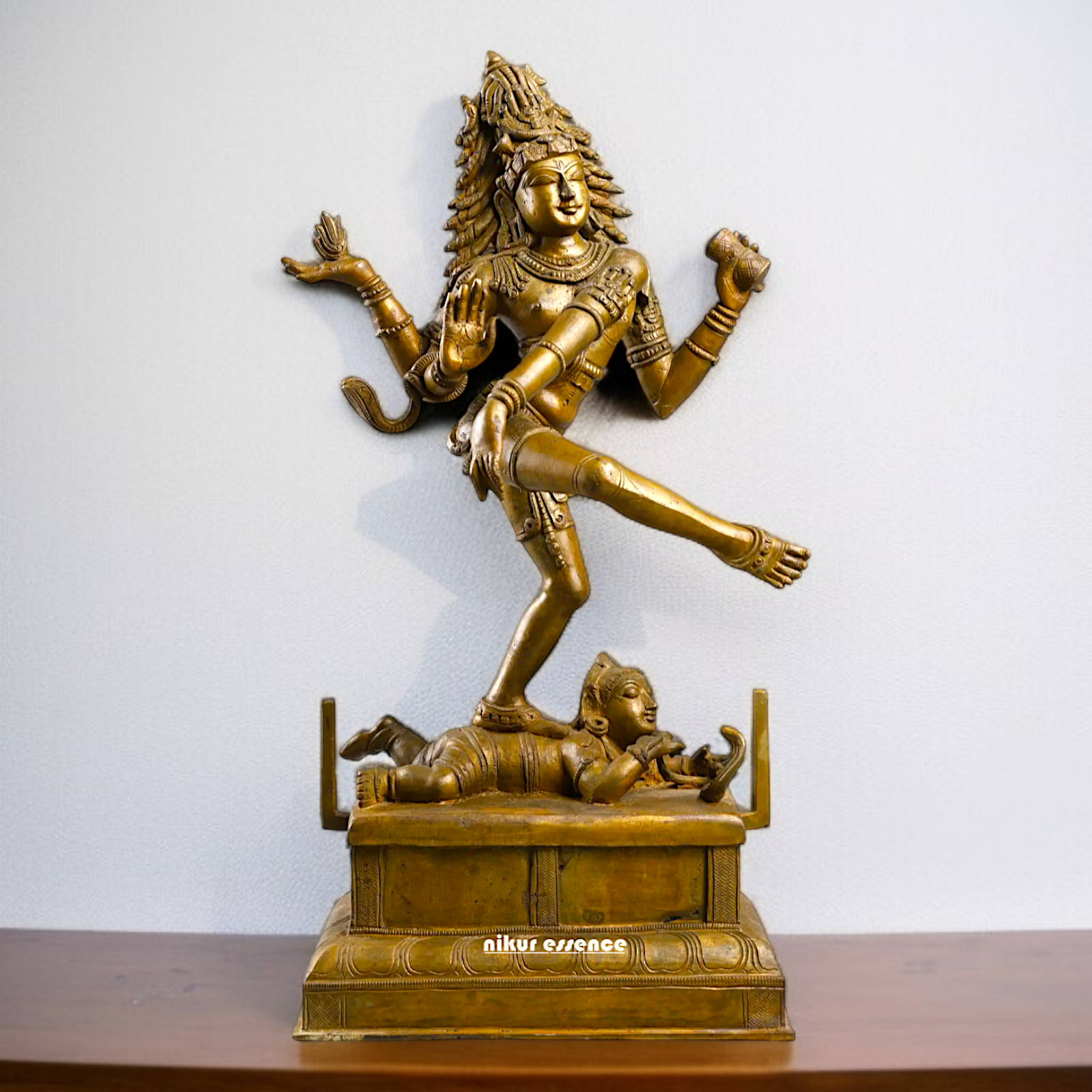 Large Nataraja Shiva dancing Panchaloha idol - 22 inches Nikuressence