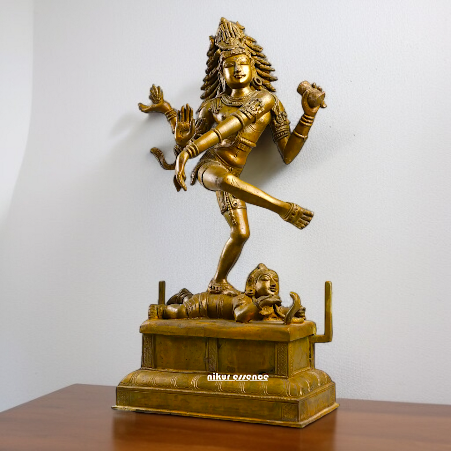 Large Nataraja Shiva dancing Panchaloha idol - 22 inches Nikuressence