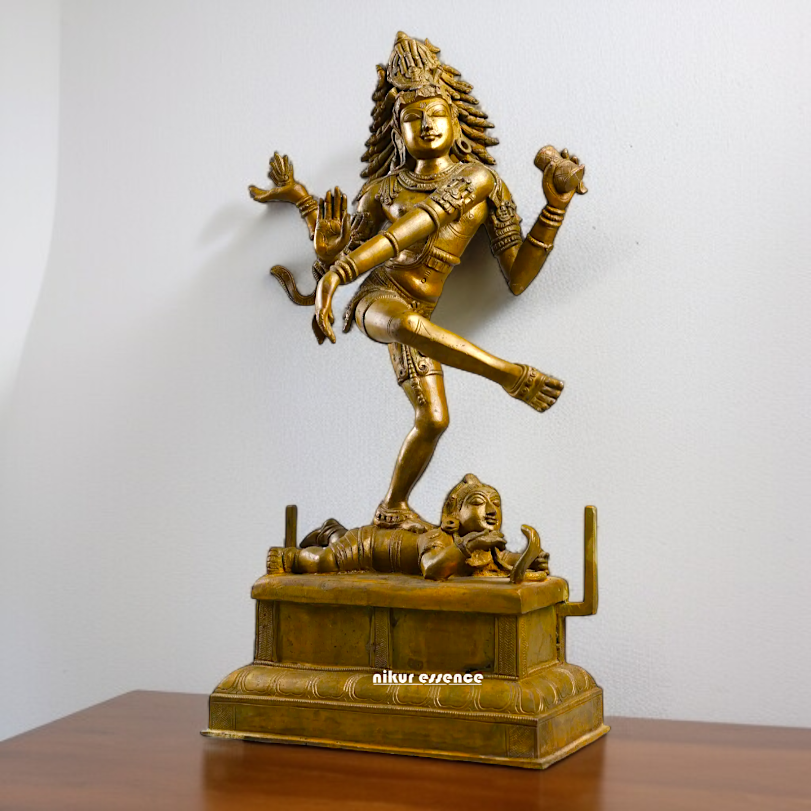 Large Nataraja Shiva dancing Panchaloha idol - 22 inches Nikuressence