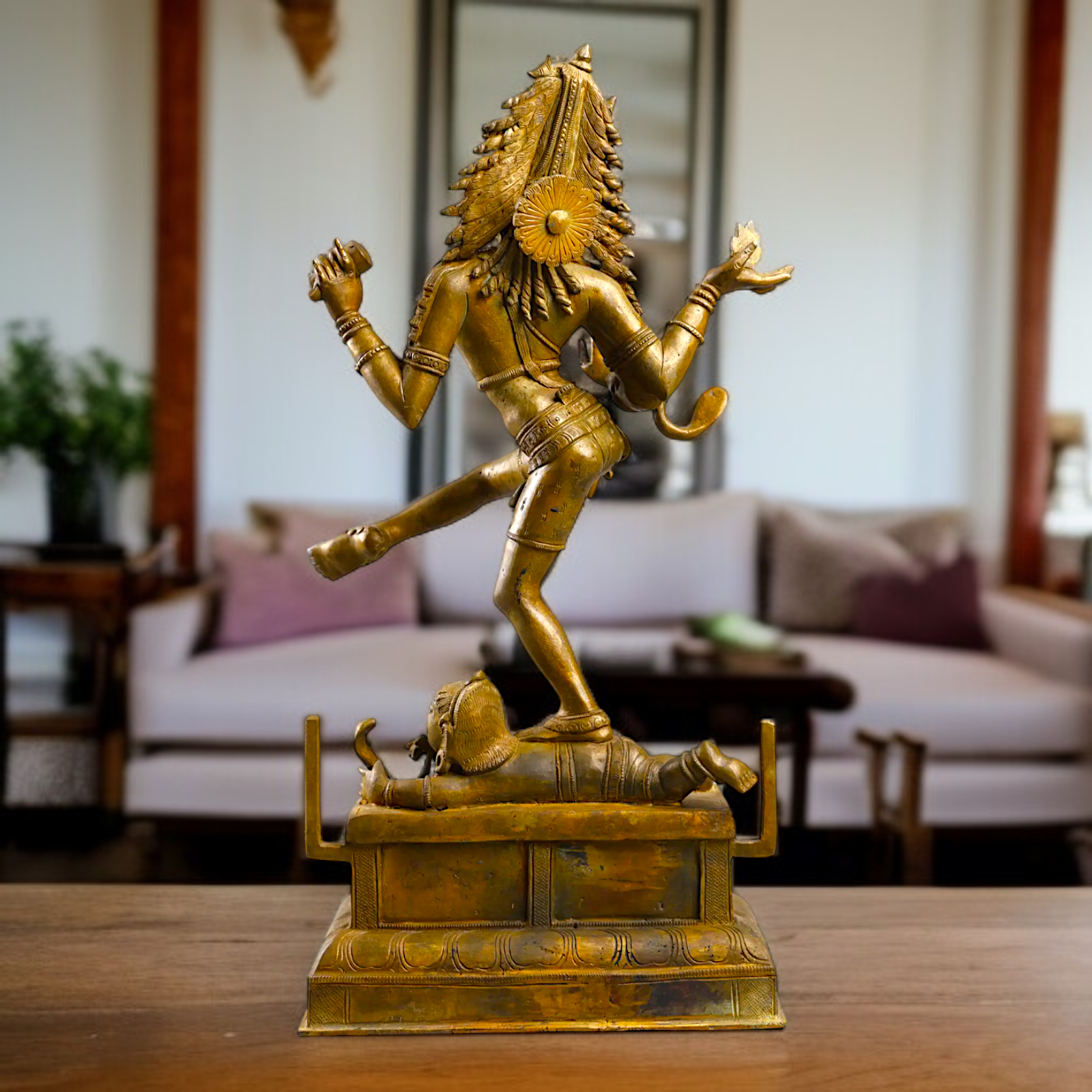 Large Nataraja Shiva dancing Panchaloha idol - 22 inches Nikuressence