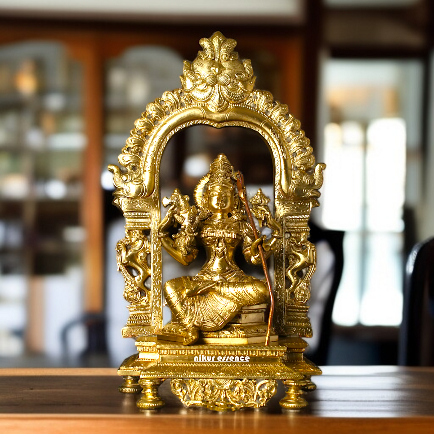 Rajarajeshwari Tripura Sundari Devi Panchaloha idol - 17 inches Nikuressence