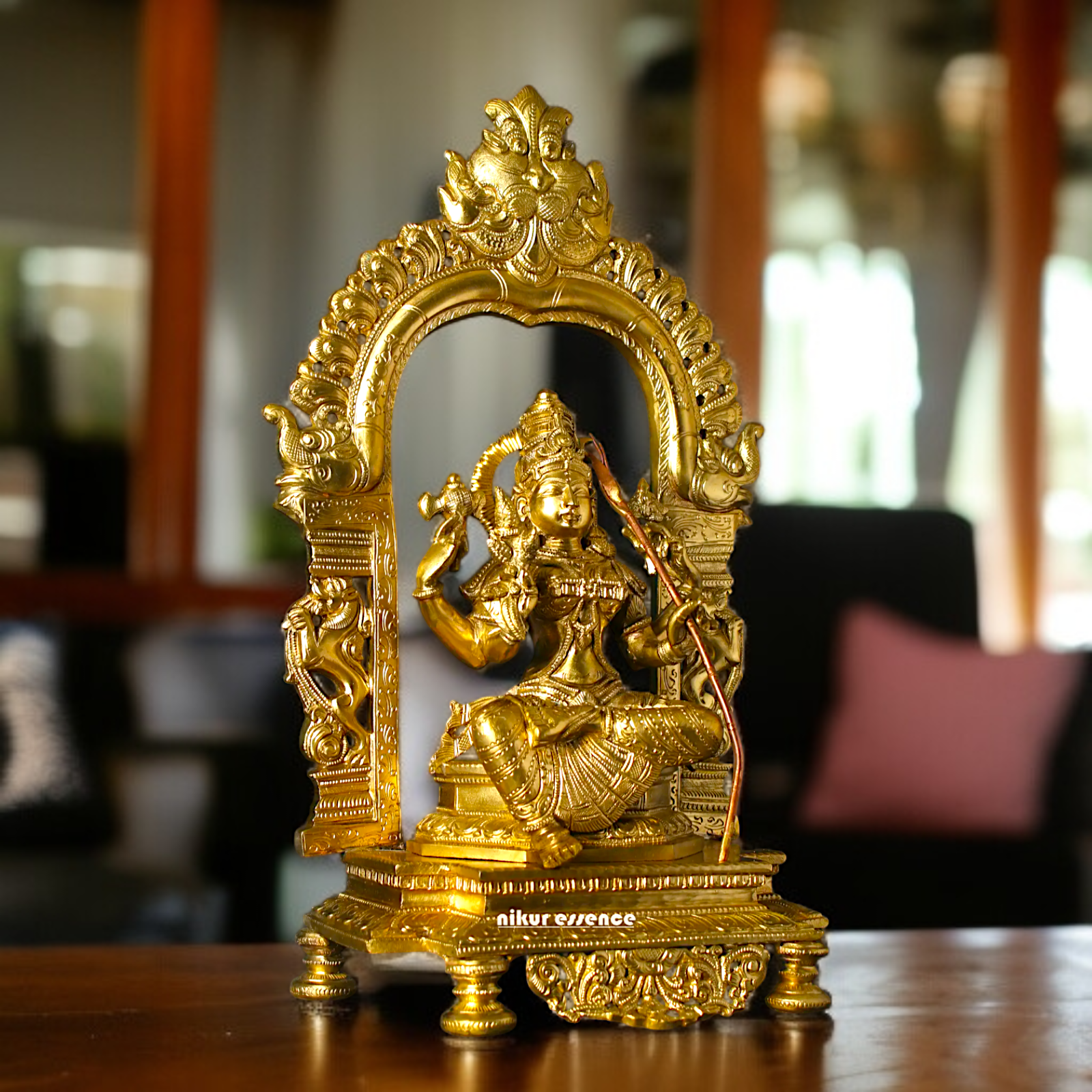 Rajarajeshwari Tripura Sundari Devi Panchaloha idol - 17 inches Nikuressence