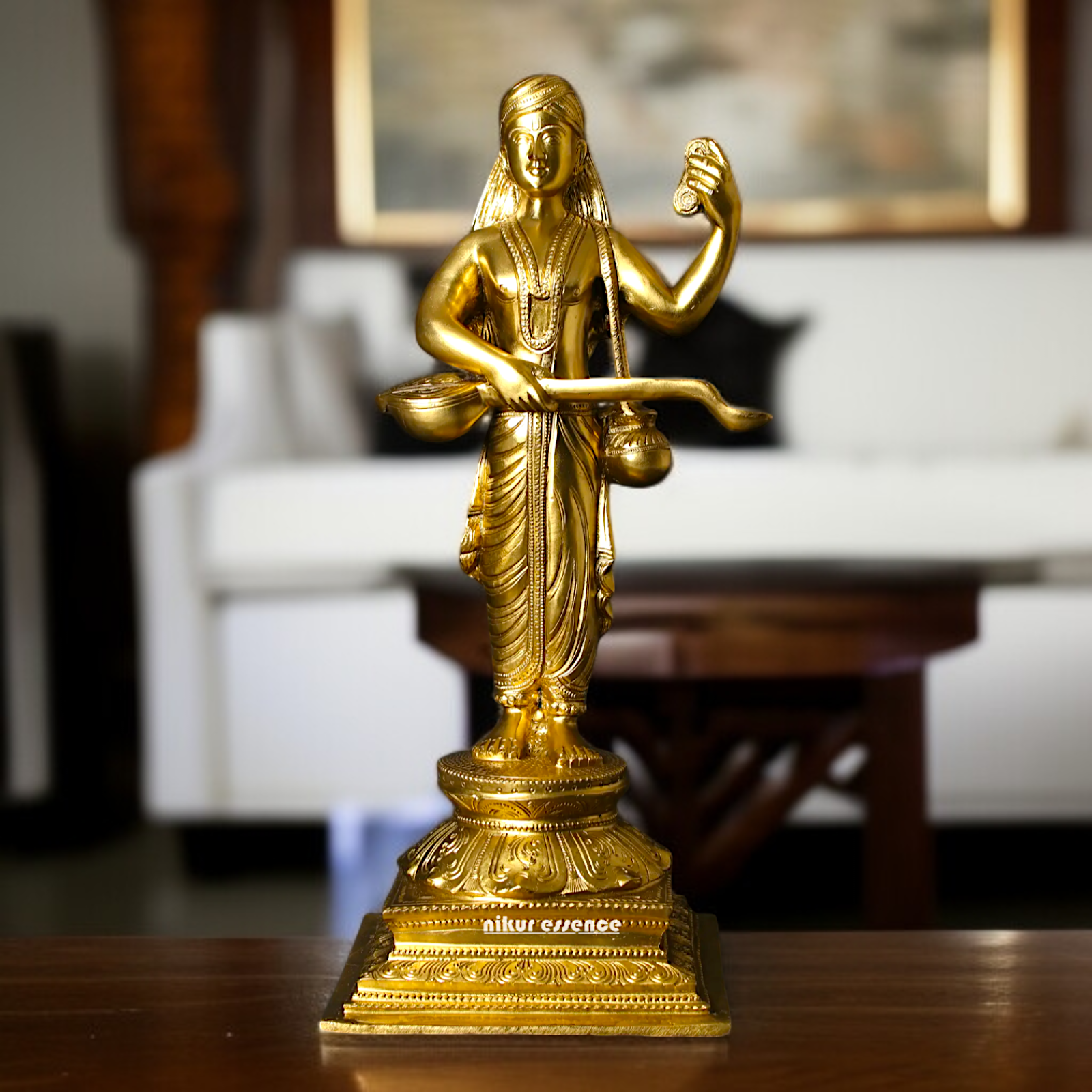 Devarishi Narada Standing Panchaloha idol - 20 inches Nikuressence