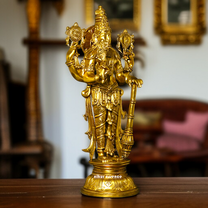 Big Vishnu Standing Panchaloha idol - 26 inches Nikuressence