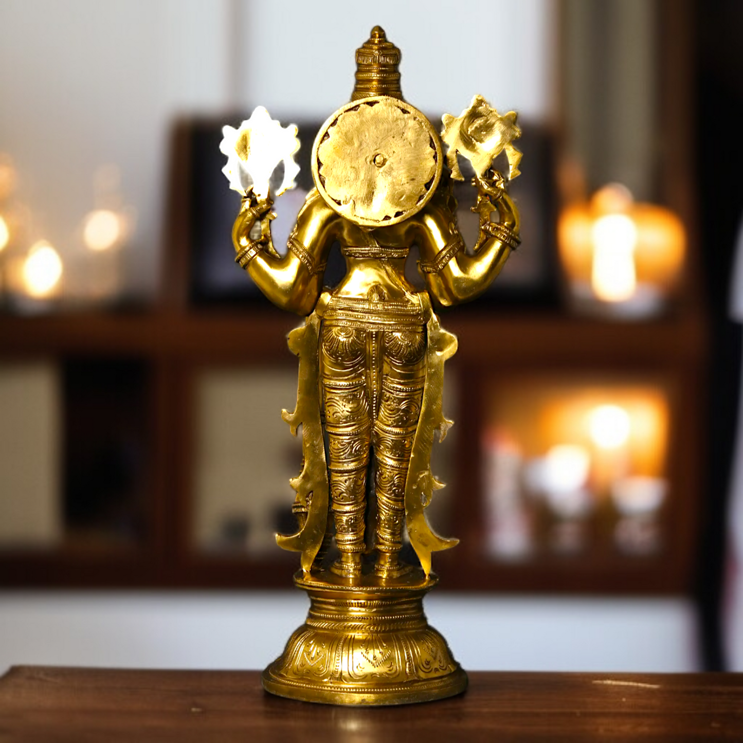 Big Vishnu Standing Panchaloha idol - 26 inches Nikuressence