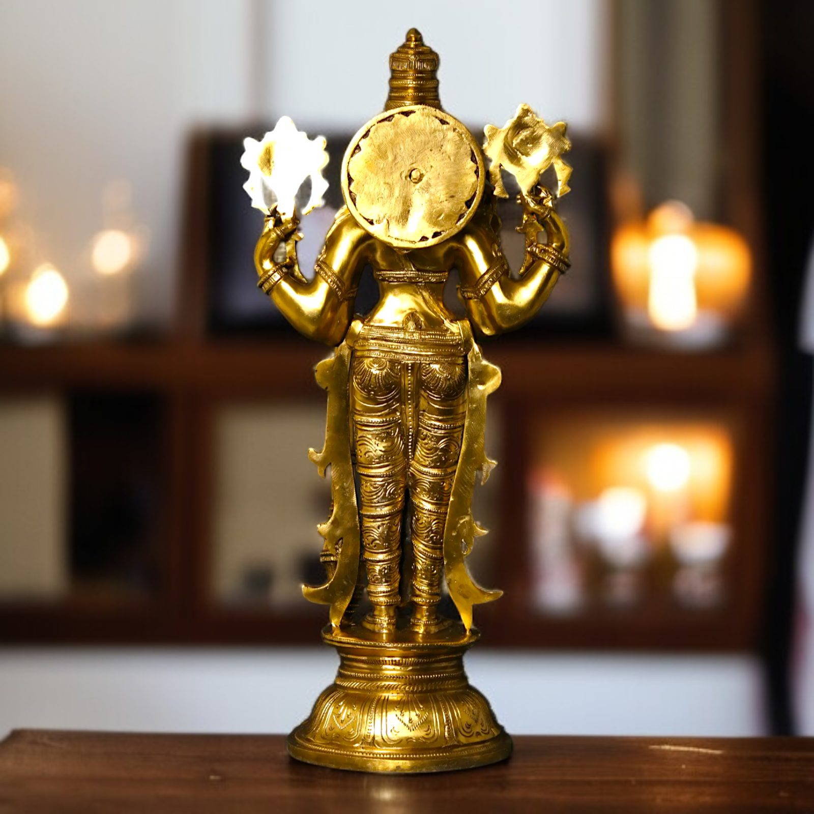 Big Vishnu Standing Panchaloha idol - 26 inches Nikuressence