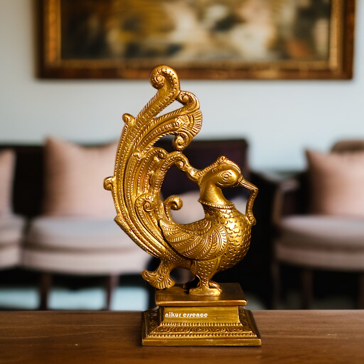 Peacock Decor Panchaloha idol- 7 inches Nikuressence