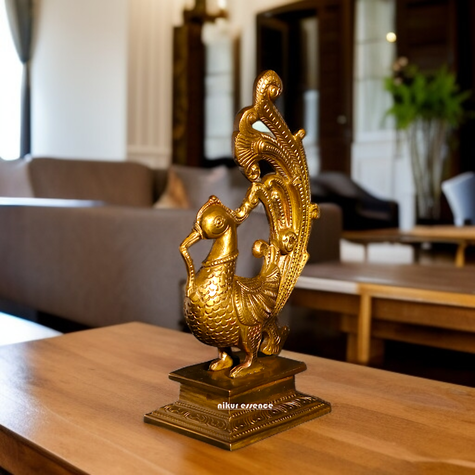 Peacock Decor Panchaloha idol- 7 inches Nikuressence