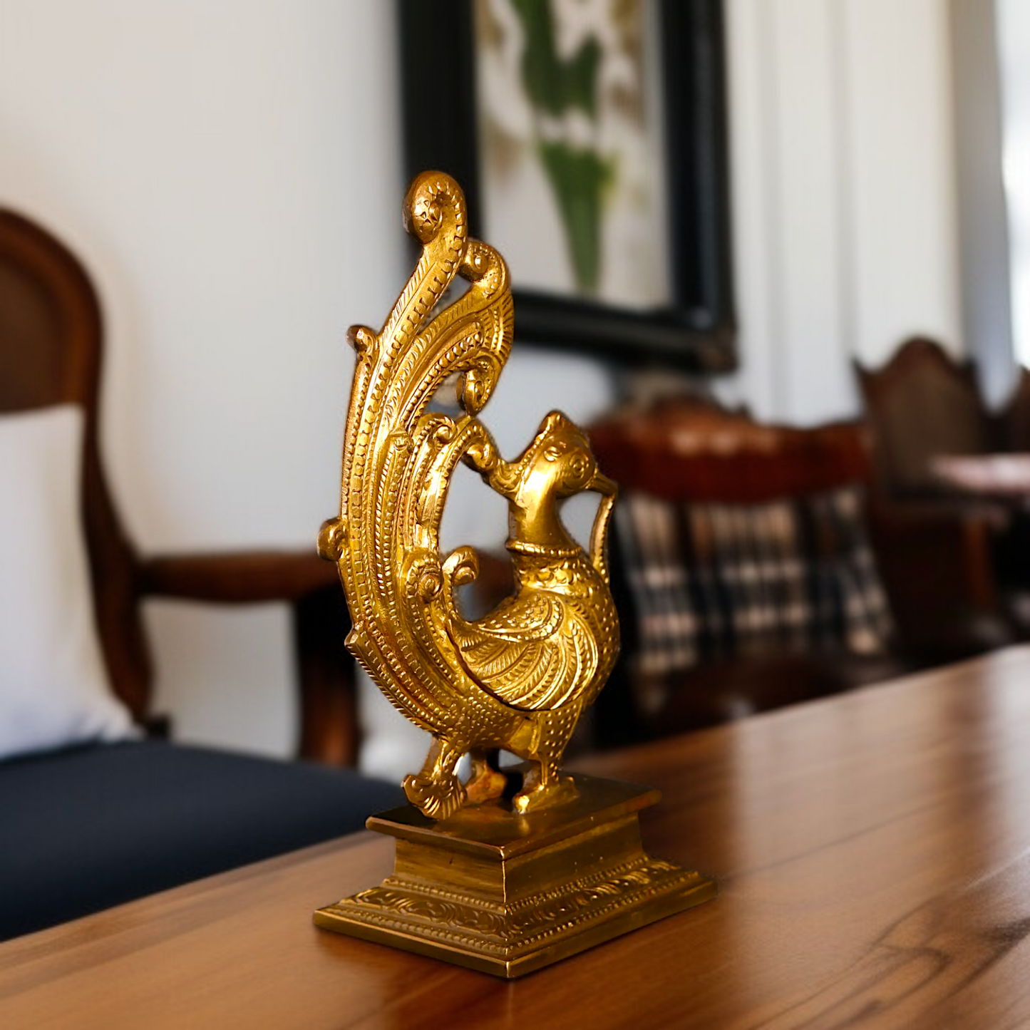 Peacock Decor Panchaloha idol- 7 inches Nikuressence