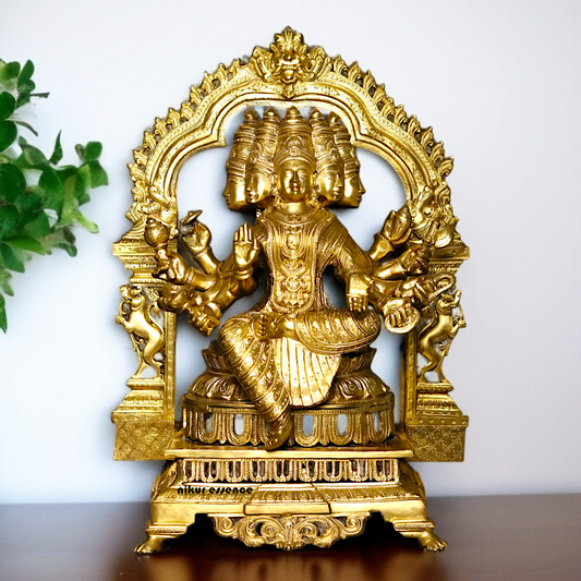 Goddess Gayatri Devi Panchaloha idol- 25 inches Nikuressence