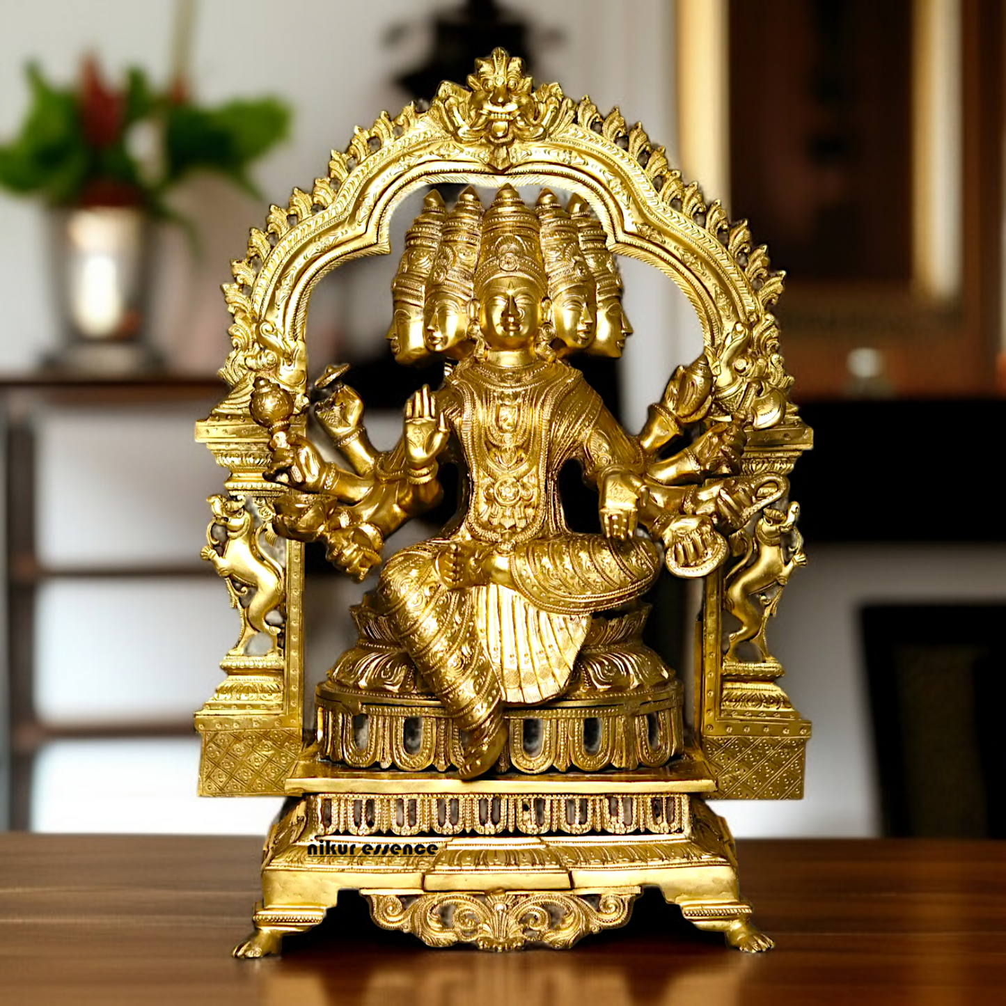 Goddess Gayatri Devi Panchaloha idol- 25 inches Nikuressence