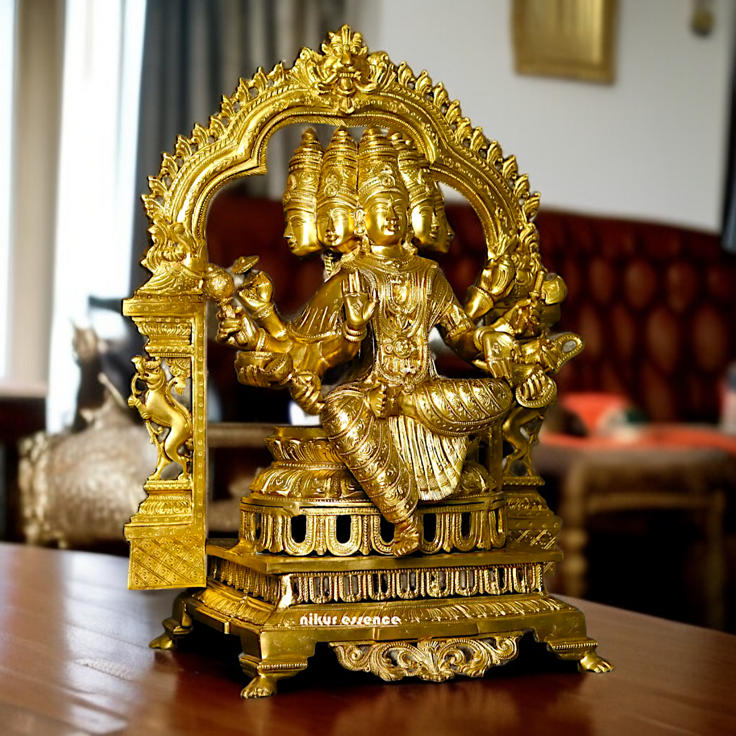 Goddess Gayatri Devi Panchaloha idol- 25 inches Nikuressence