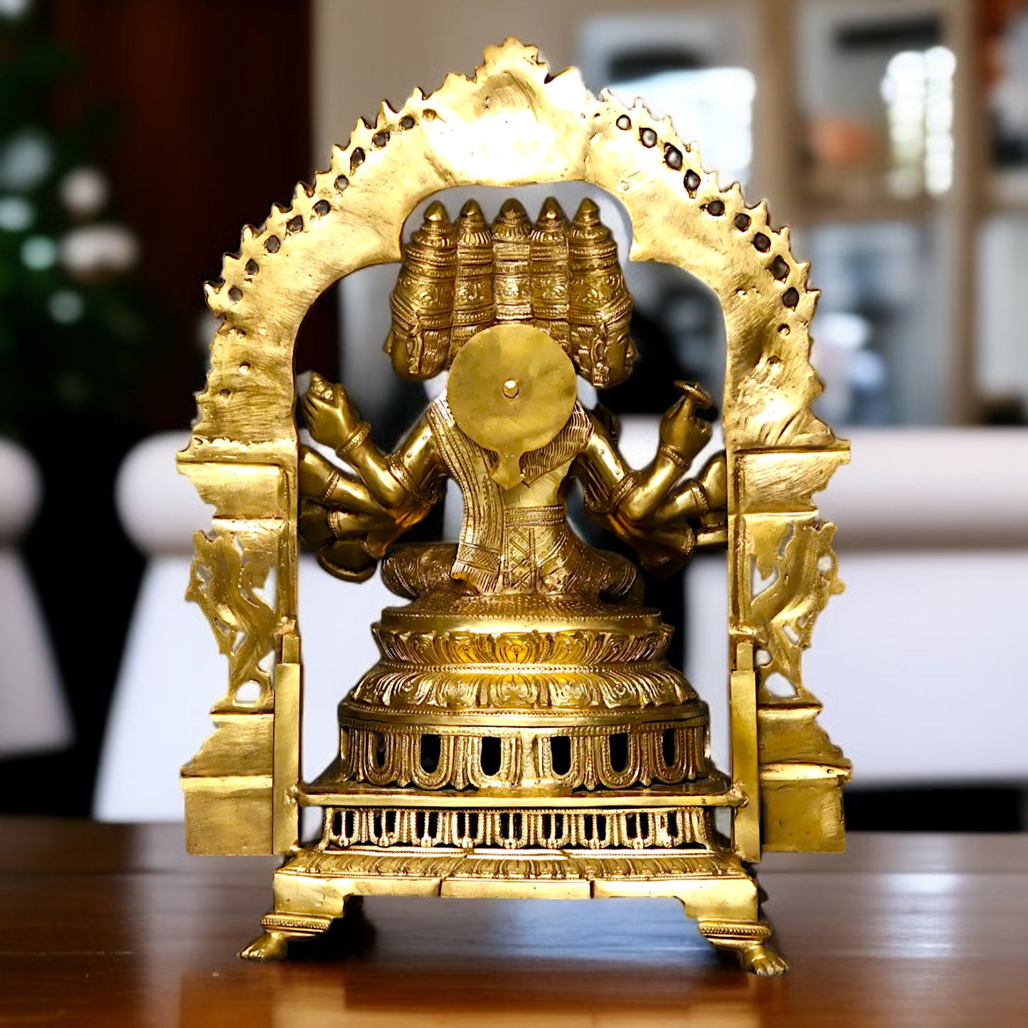 Goddess Gayatri Devi Panchaloha idol- 25 inches Nikuressence