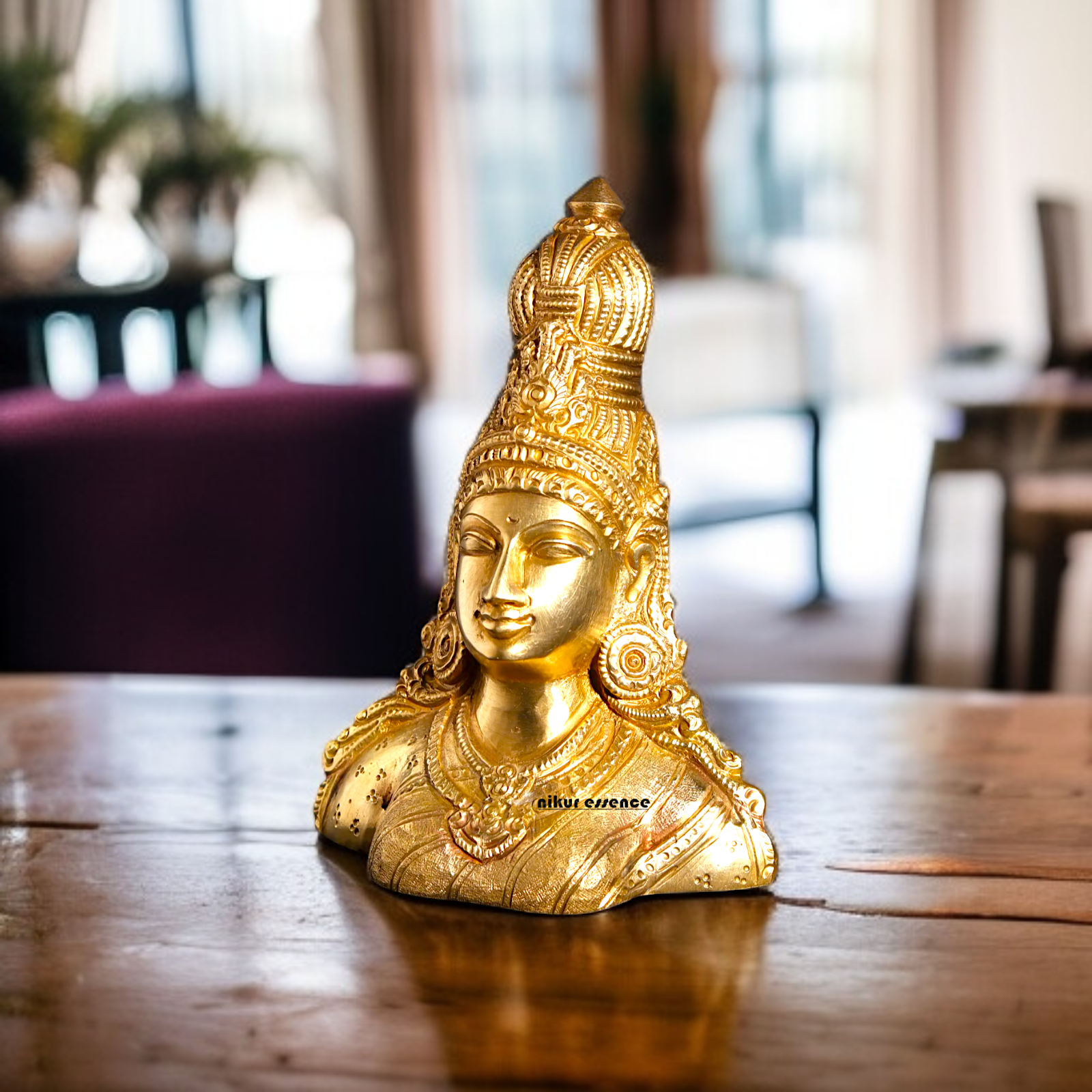 Goddess Parvati Devi Panchaloha statue - 5 inches Nikuressence