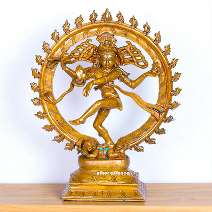 Big Nataraja Shiva Dancing Panchaloha statue - 19 inches Nikuressence