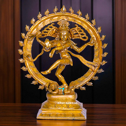 Big Nataraja Shiva Dancing Panchaloha statue - 19 inches Nikuressence