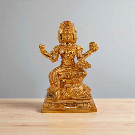 Brahma seated on Lotus Panchaloha idol - 4 inches Nikuressence