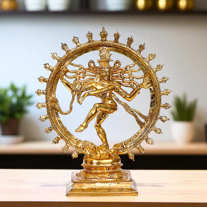 Shiva tandav Nataraja dancing Panchaloha idol - 13 inches Nikuressence