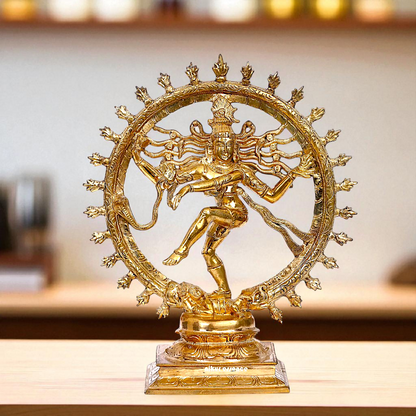 Shiva tandav Nataraja dancing Panchaloha idol - 13 inches Nikuressence