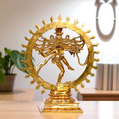Shiva tandav Nataraja dancing Panchaloha idol - 13 inches Nikuressence