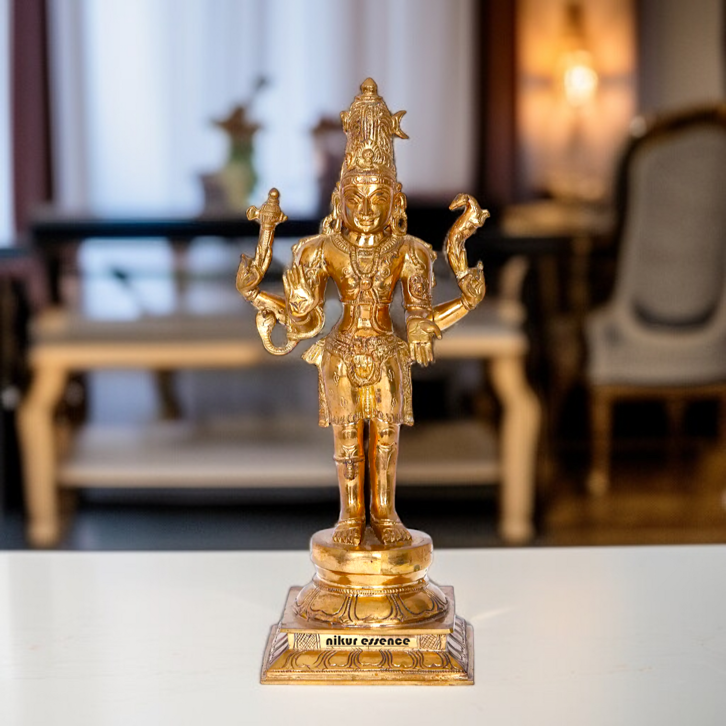 Panchaloha Pashupatinath Shiva Blessing standing idol - 13 inches Nikuressence