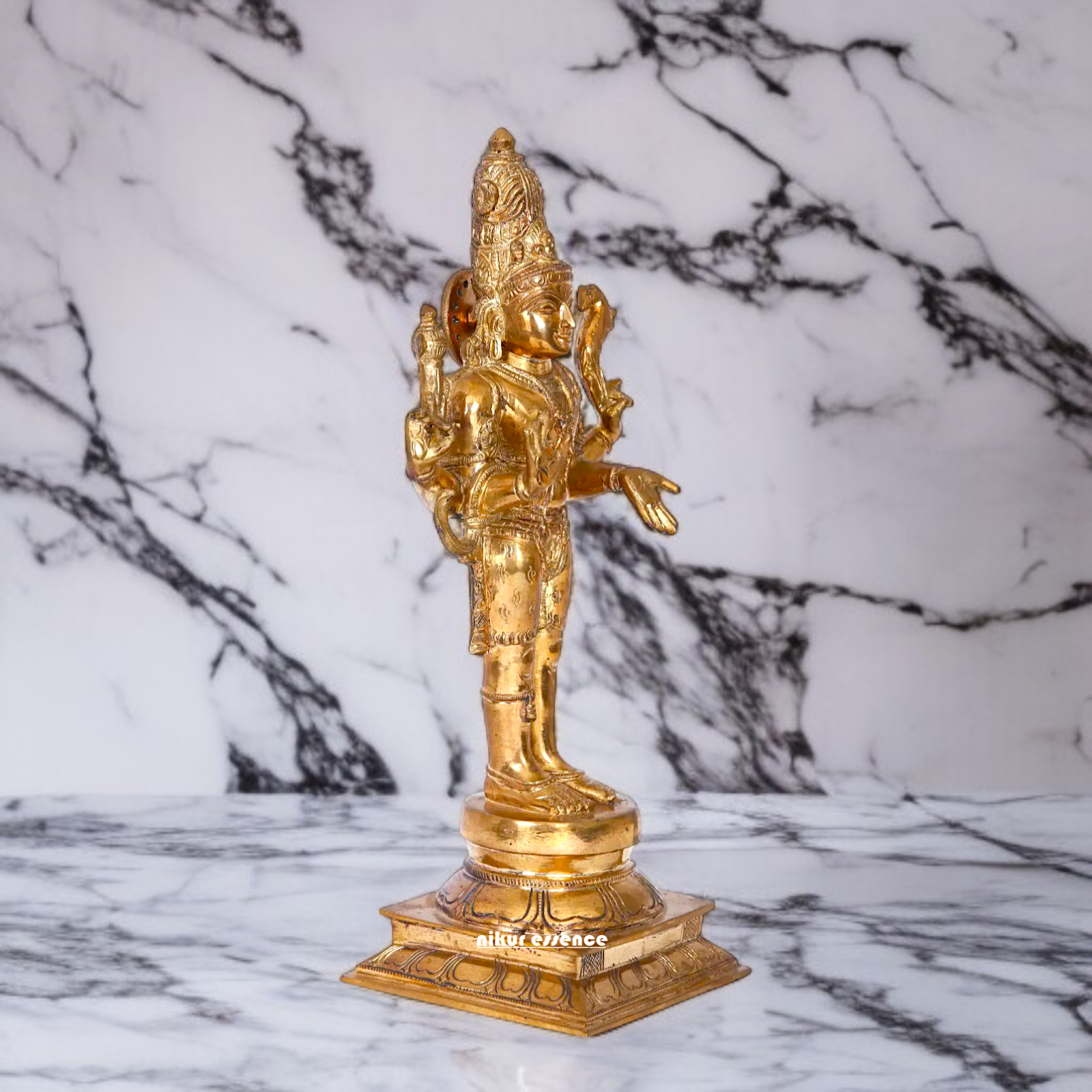 Panchaloha Pashupatinath Shiva Blessing standing idol - 13 inches Nikuressence