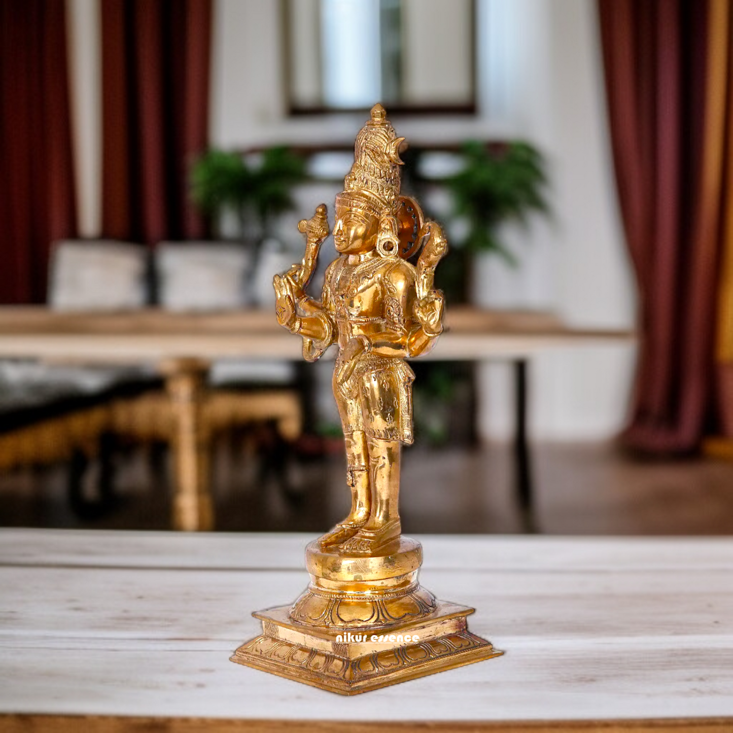 Panchaloha Pashupatinath Shiva Blessing standing idol - 13 inches Nikuressence