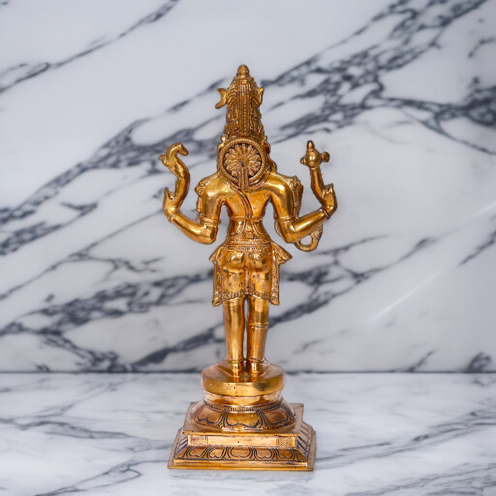Panchaloha Pashupatinath Shiva Blessing standing idol - 13 inches Nikuressence