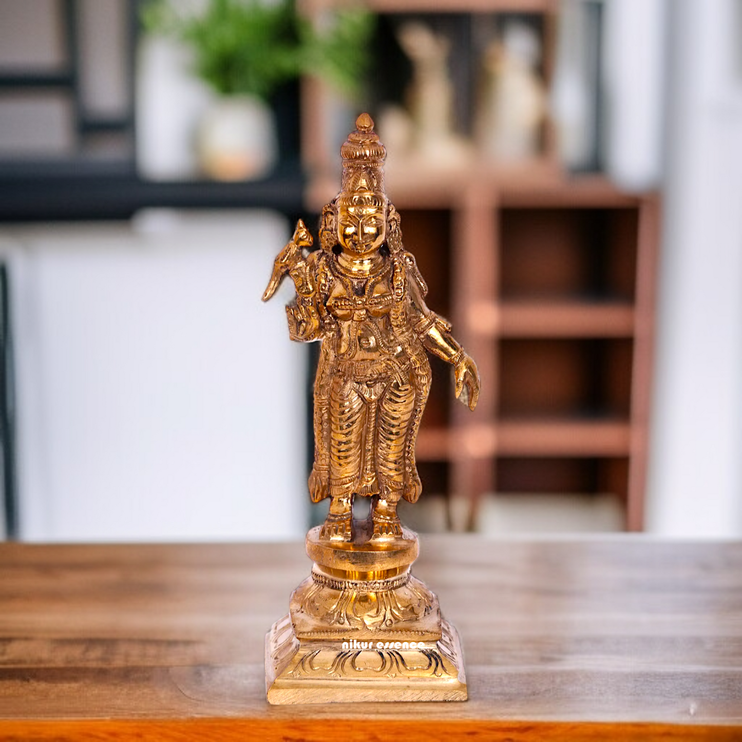 Panchaloha Meenakshi Blessing Standing idol - 6 inches Nikuressence