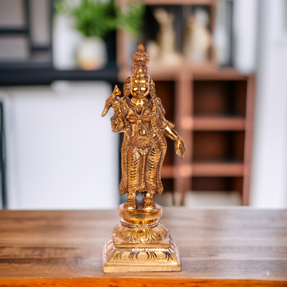 Panchaloha Meenakshi Blessing Standing idol - 6 inches Nikuressence