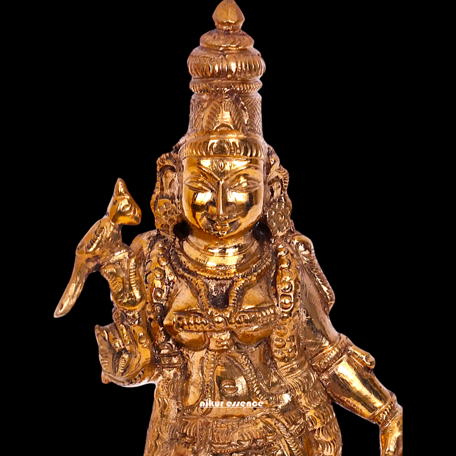 Panchaloha Meenakshi Blessing Standing idol - 6 inches Nikuressence