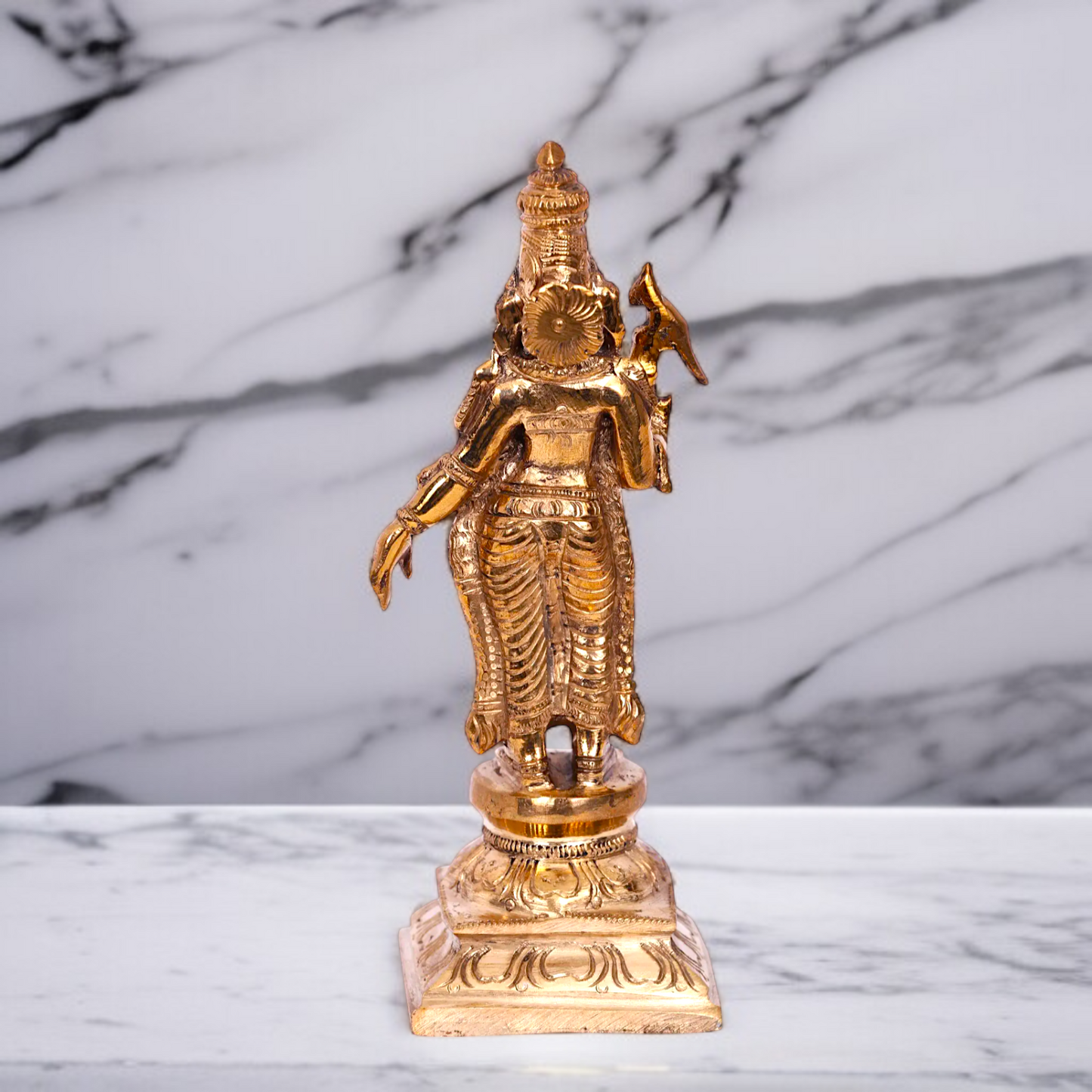 Panchaloha Meenakshi Blessing Standing idol - 6 inches Nikuressence