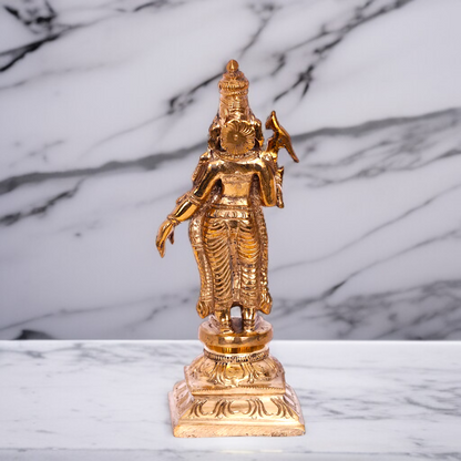 Panchaloha Meenakshi Blessing Standing idol - 6 inches Nikuressence