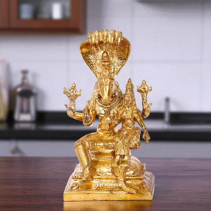 Varah With Lakshmi seated Panchaloha idol - 10 inches Nikuressence