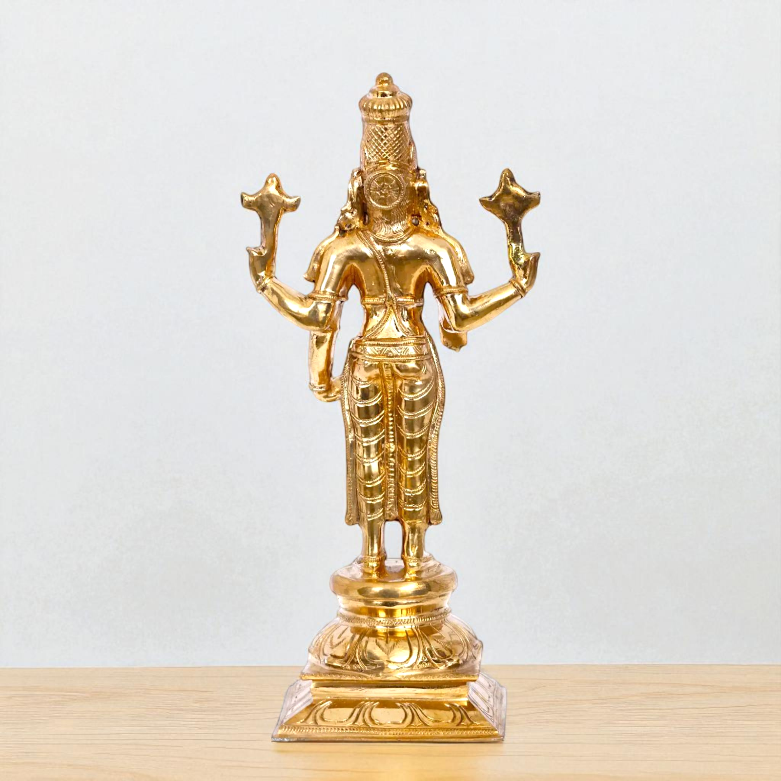 Vishnu Blessing Panchaloha idol - 12 inches Nikuressence