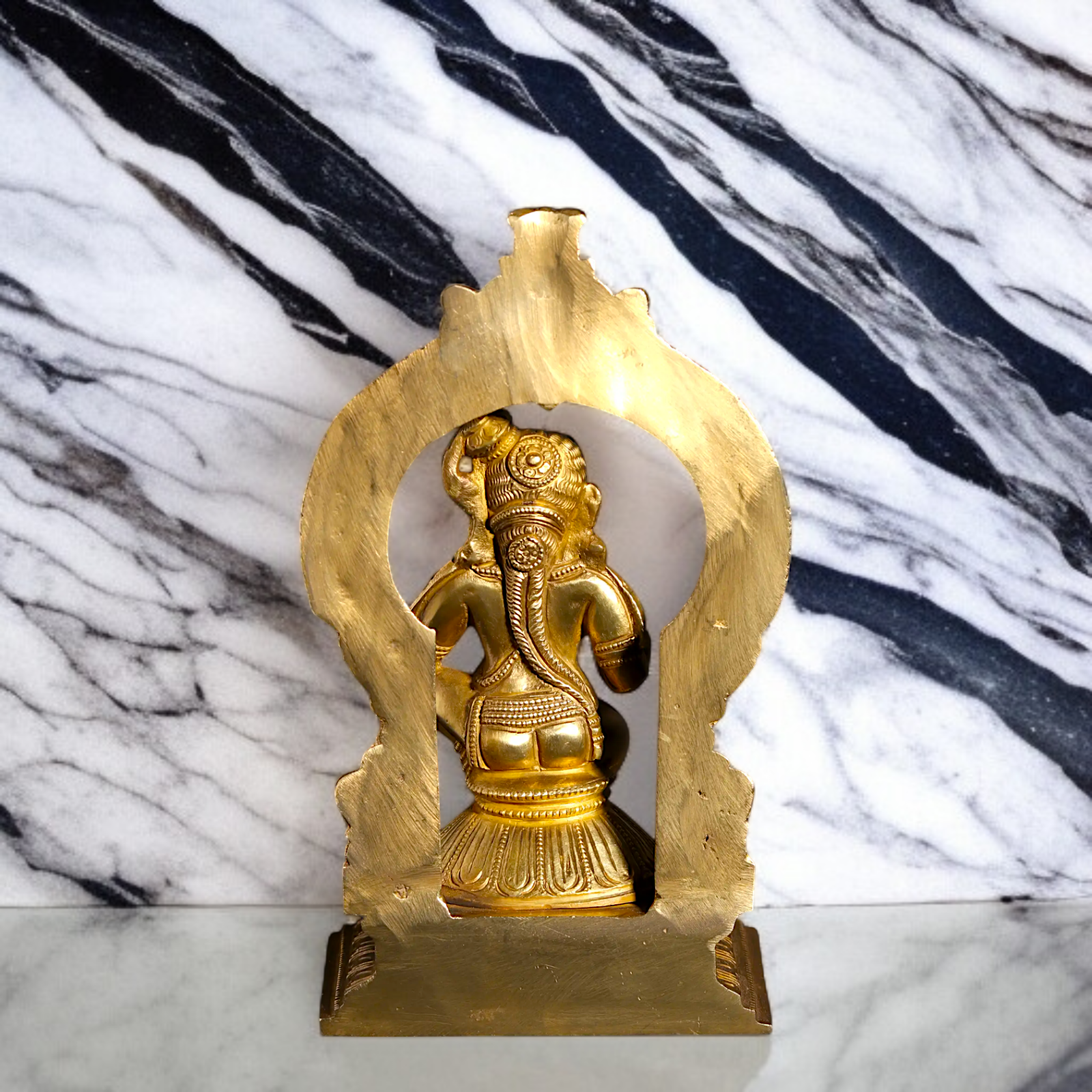 Panchaloha Bal Krishna Sitting on throne statue - 7 Inches Nikuressence